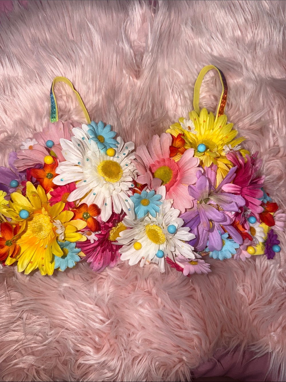 Rave flower bra